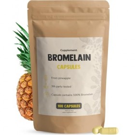 Cupplement Bromélaïne Capsules 500 mg par capsule - Bromélaïne - Protéines - Sport - Enzymes - Ananas - Pas de digestion - Vé