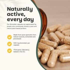 Cupplement Bromélaïne Capsules 500 mg par capsule - Bromélaïne - Protéines - Sport - Enzymes - Ananas - Pas de digestion - Vé