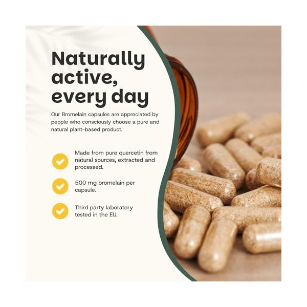 Cupplement Bromélaïne Capsules 500 mg par capsule - Bromélaïne - Protéines - Sport - Enzymes - Ananas - Pas de digestion - Vé