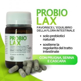 PROBIOLAX Complément pour Transit Intestinal Régulier et Bien-être Digestif, 30 Capsules avec FOS Prébiotiques, Seine, Prune,