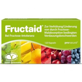 pro natura Fructaid - 120 gélules pour lintolérance au fructose - Supplément pour la prévention et le soulagement des troubl