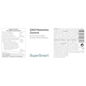 DAO Histamine Control - Enzyme DAO pour Décomposer l’Histamine Alimentaire - DAO Végane Microencapsulée et Gastro-Résistante 