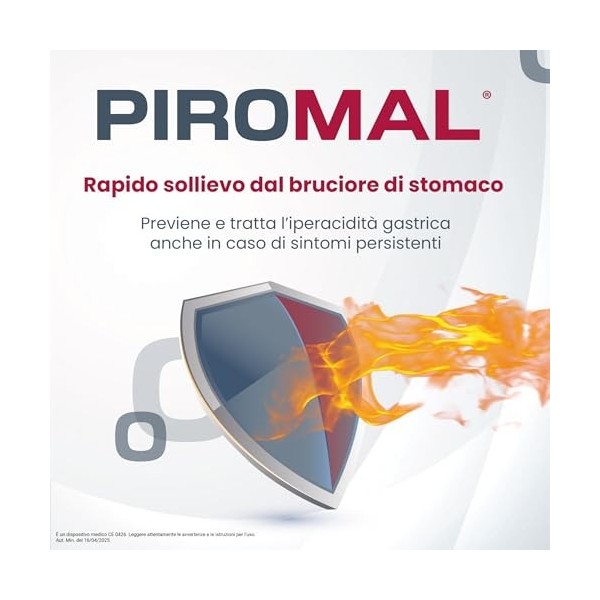 Aurora Biofarma Piromal – Pour hyperacidité gastrique, brûlure, reflux gastrohexafagien et laryngien – Convient aux adultes e