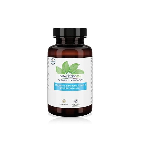 Bioactizen Plus 120 Cps Complément Ferments Lactiques Adultes, Probiotiques Et Prébiotiques Pour Intestin Avec Enzymes Digest