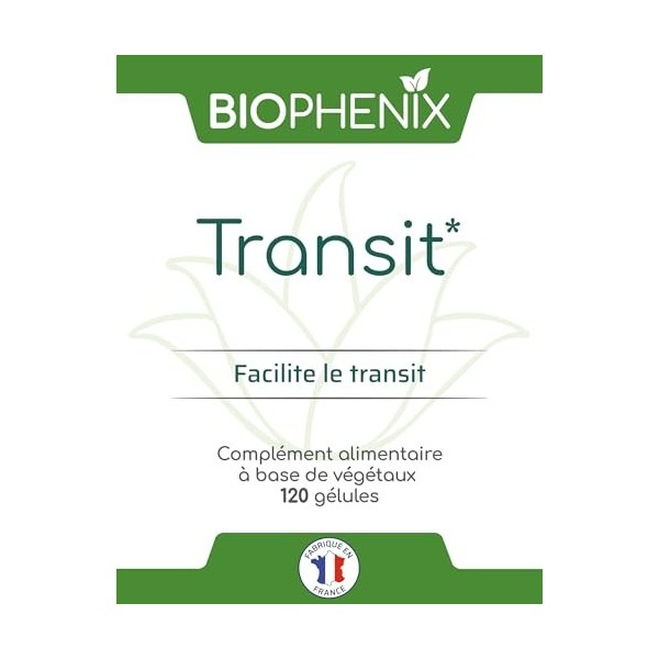 Biophénix Transit 120 Gélules - Complément Alimentaire 100% Naturel à Base de Végétaux - Casse Muette, Enzymes de Papaye Ferm