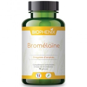 Biophénix Bromélaïne 90 Gélules - Complément alimentaire 100% naturel - Enzymes dAnanas - Digestion - Confort Gastro-intesti