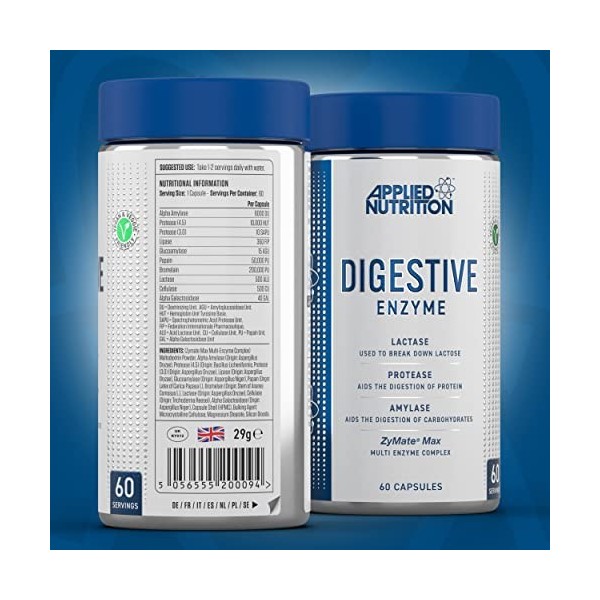 Applied Nutrition Digestive Enzyme - 60 Capsules