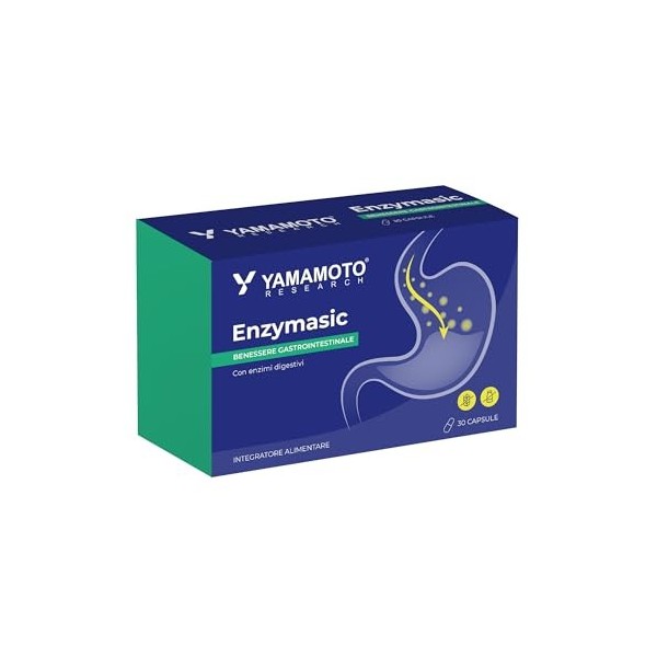 Yamamoto Research Enzymasic. Mélange d’enzymes spécialement sélectionnées pour favoriser la digestion et le système gastro-in