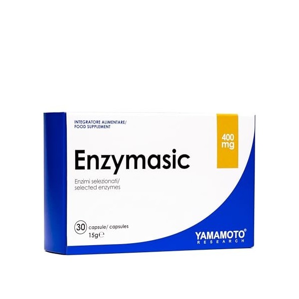 Yamamoto Research Enzymasic. Mélange d’enzymes spécialement sélectionnées pour favoriser la digestion et le système gastro-in