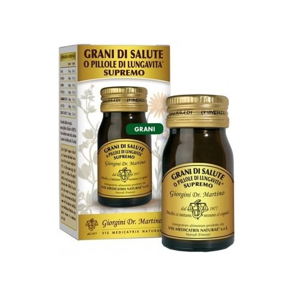 Dr Giorgini Grains de santé ou pilules de Lungavita Suprême - 90 g