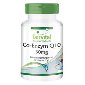Fairvital | Co-enzyme Q10 30mg VEGAN - 60 comprimés - ubiquinone