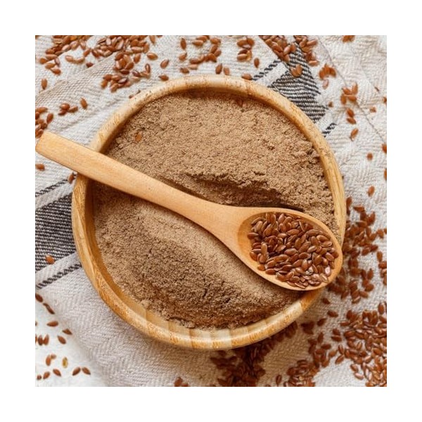 Graines de lin moulues 1 kg nut&me | Source de protéines | Riche en fibres | Sans gluten | Sans conservateurs ni additifs |