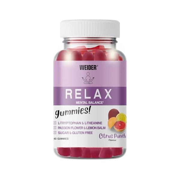 Weider Fiber Gummies 36 Gommes Goût Fraise. Gommes avec 6g de Fibre Soluble Fibersol/portion, Aide à la Digestion et au Con F...
