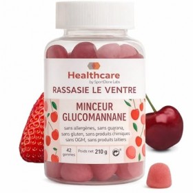 Gommes au Glucomannane de Konjac | Saveur Fruits Rouges Naturelle || 42 Gummies Fruits Rouges | Contrôle du Poids | À Prendre