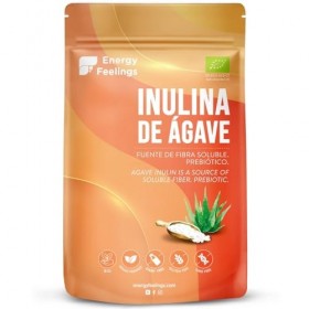 Energy Feelings Inuline Bio dAgave 500g, Prébiotique Naturel, Inuline en Poudre Sans Gluten et Sans Lactose, Fibre Alimentai