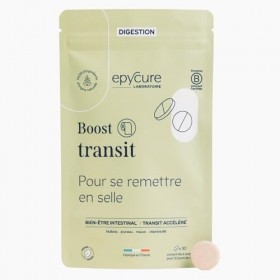EPYCURE - Boost Transit - Accélère le Transit & Apaise les Intestins - 94,9% Naturel - Bananes Vertes, Pruneau, Mauve, Vitami...