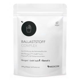Medicom - Complexe de fibres avec 3 matières premières de marque brevetées de haute qualité : Fibregum fibres dacacia , Ora