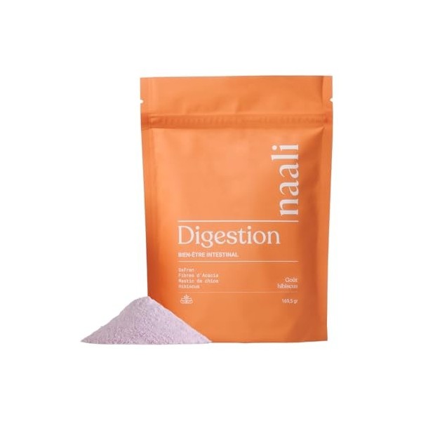 Naali Digestion Prébiotique Poudre À Diluer 169,5g – Safran, Fibres D’Acacia & Mastic De Chios – Confort Intestinal, Microbio