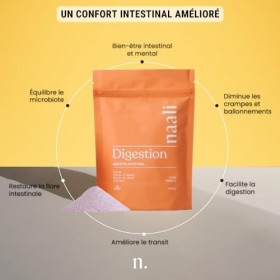 Naali Digestion Prébiotique Poudre À Diluer 169,5g – Safran, Fibres D’Acacia & Mastic De Chios – Confort Intestinal, Microbio