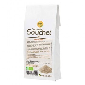 Nature § Partage Farine de Souchet BIO 300G - biologique.sans gluten, riche en fibres alimentaires 33 g pour 100 g , en vita