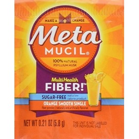 Metamucil - MultiHealth Fiber Singles Orange Smooth - 30 x .21 oz. Packets