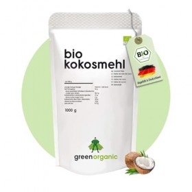 FARINE DE NOIX DE COCO BIOLOGIQUE PREMIUM - faible en glucides, sans gluten, végétalienne, déshuilée, riche en protéines, ric