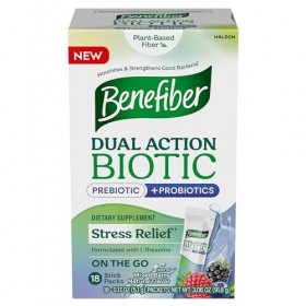 Benefiber Dual Action Biotic Plus Lot de 18 bâtons anti-stress