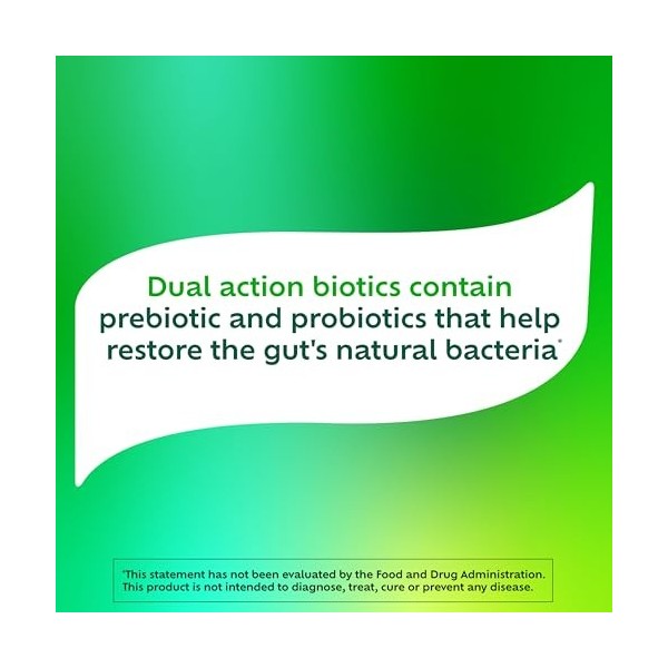 Benefiber Dual Action Biotic Plus Lot de 18 bâtons anti-stress