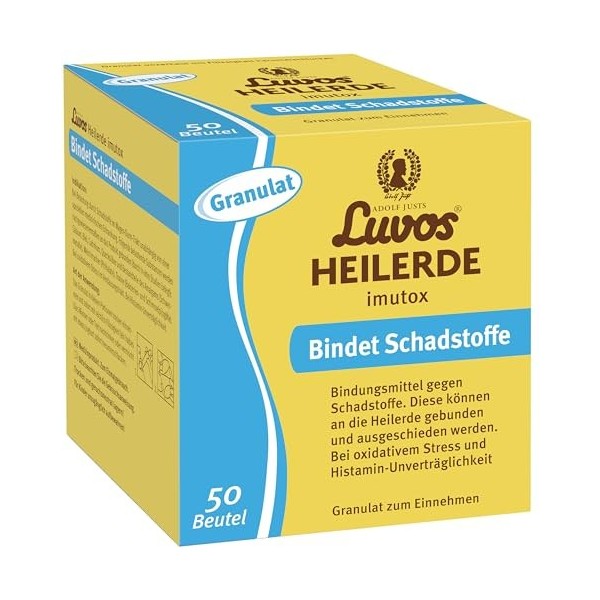 Luvos Heilerde imutox Kapseln bindet Schadstoffe, 50 pc Sachets