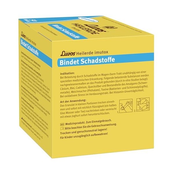 Luvos Heilerde imutox Kapseln bindet Schadstoffe, 50 pc Sachets