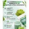 Daily Greens & Fiber Powder - Combinaison de fibres & superfoods - psyllium, spiruline, moringa, herbe dorge, inuline, fibre