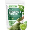 Daily Greens & Fiber Powder - Combinaison de fibres & superfoods - psyllium, spiruline, moringa, herbe dorge, inuline, fibre