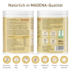 MADENA PrébioVital - 300 g - Fibres prébiotiques pour favoriser la digestion - Avec poudre de baobab et de fibres dacacia - 