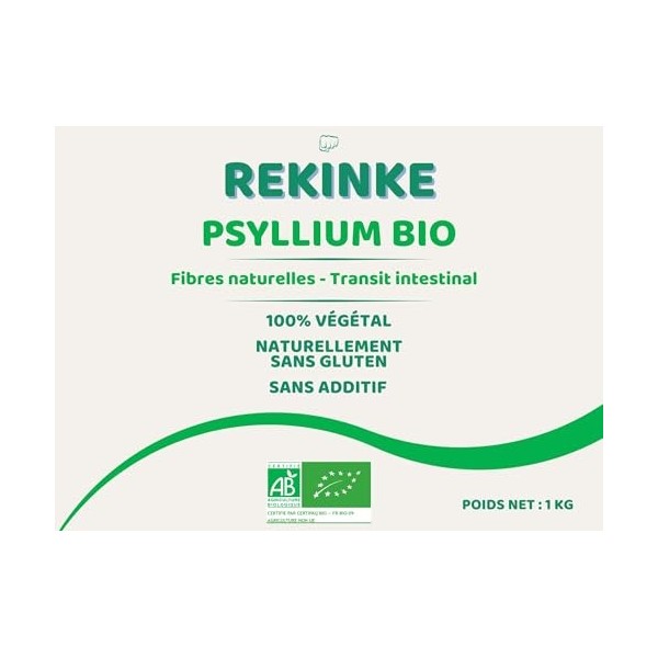 Psyllium blond tégument BIO 1kg REKINKE