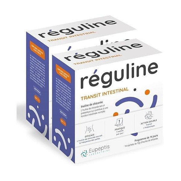 Réguline – Inuline Prébiotique & Fibre Alimentaire Naturelle – Aide le Transit Intestinal & Confort Digestif – Inuline de Chi