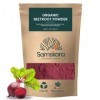 Poudre de Betterave Bio Samskara Superfoods 250 g – Écologique, Colorant Alimentaire Rouge Naturel pour Smoothies, Pâtisserie