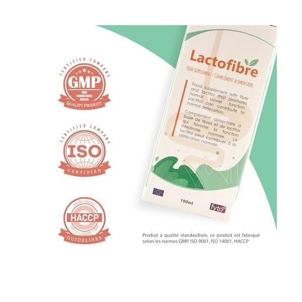Lactofibre – Constipation Douce & Transit Lent | Fibres Solubles + Lactitol | Femme Enceinte & Allaitante | Goût Prunes | San
