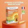 Santarome - Ruche Royale - Gelée Royale 1000mg Bio - Complément alimentaire immunité - Formule titrée en 10-HDA - Lot de 3 x 