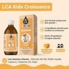 LCA KIDS CROISSANCE | Vitamine D3, Calcium, Gelée Royale, Miel | Enfants dès 3 ans | Goût Caramel | Ingrédients dorigine nat