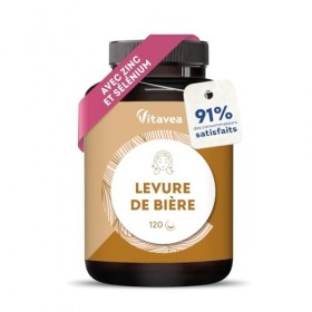 Levure de Bière 1100 mg – Efficacité Prouvée Sur les Cheveux – Pousse Cheveux, Ongles, Peau - Avec Zinc, Sélénium, Vitamines 