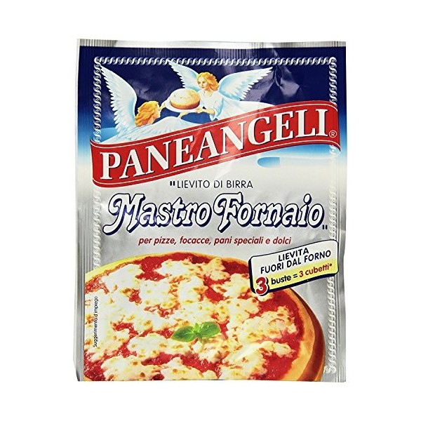Paneangeli: Lot de 4 paquets de levure de bière italienne "Lievito Per Pane" 21 g Import Allemagne 