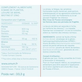 OMUM - Mon Coup de Pousse Complément Alimentaire - Pousse & renfort de la fibre capillaire, anti-chute - Compatible allaiteme...