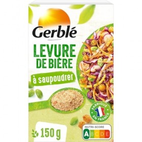 GERBLÉ – Levure de Bière Nutritive à Saupoudrer, Source Naturelle de Vitalité Boîte 150g - lot de 3 - Vendu par Lot