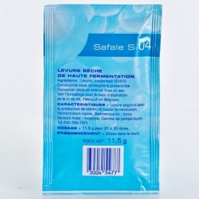 Fermentis Safale S-04 levure de bière supérieure 11,5 g