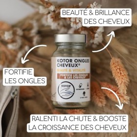 Lot de 3 ONGLES CHEVEUX | Beauté, Pousse, Croissance et Fortification | Complément Naturel | Biotine + Zinc + Germe de Blé + 