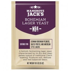 Mangrove Jack S Levure M84 bohémien Lager ARTISANAT série Levure 10g Gâteries 23L