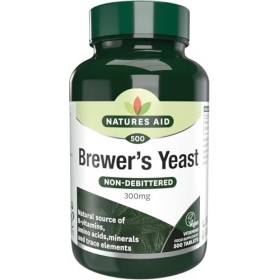 Natures Aid Levure de Bière 300 mg – Source naturelle de vitamines B, acides aminés et minéraux – Favorise la santé énergétiq...