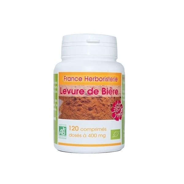 LEVURE DE BIERE BIO AB dosés à 400 mg en comprimés.