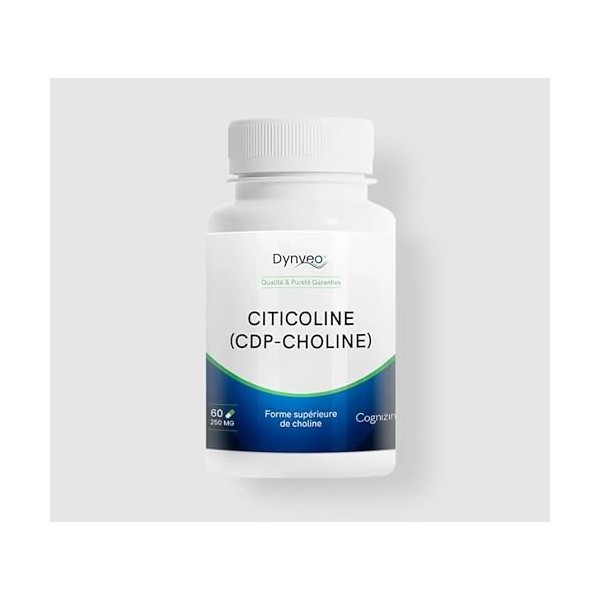 Citicoline Cognizin® : CDP Choline - Foie, Lipides & Homocystéine - Adaptée femmes enceintes et allaitantes - Forme brevetée 