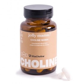 Jolly mama! Choline Mama | Bitartrate de Choline Brevetée | Vitacholine | Hautement Assimilable | Compatible Grossesse et All